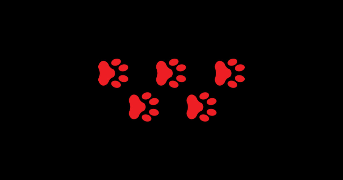 Red dog paws Red Dog Paw Posters and Art Prints TeePublic