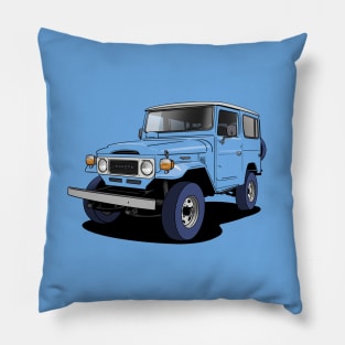 Toyota Land Cruiser FJ40 truck in blue Pillow