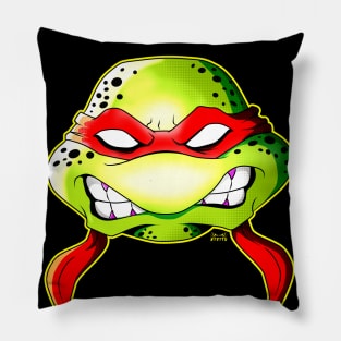 Angry Red Ninja Turtle Raph Pillow