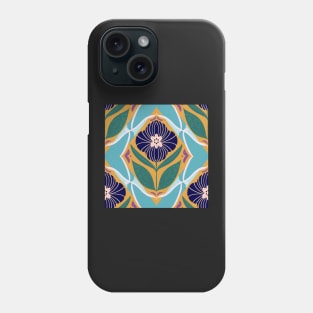 Vintage floral tile pattern Phone Case