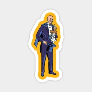 The Magician's Hare - A Bald Dad's Bad Dad Joke Magnet