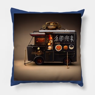 Steampunk Tokyo Ramen Food Truck Pillow