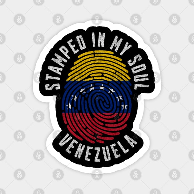 Stamped in My Soul Venezuela Flag Venezuelan Pride Magnet by Yesteeyear