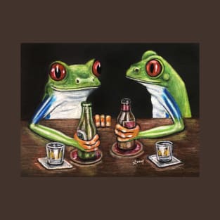 "Beer & Shots" - Frogs After Five collection T-Shirt