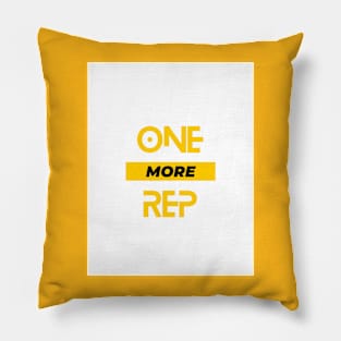 One More Rep Fitness Apparel Pillow