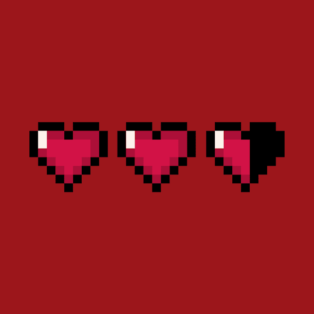 Video Game Hearts – Almost Full Health by ExtraMedium