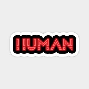 Neon Human Large Design Magnet