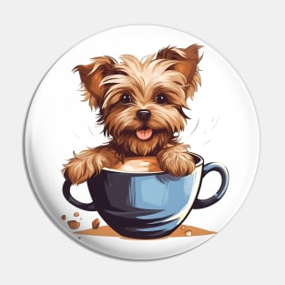 All I Need Is Coffee And My Yorkie Pin