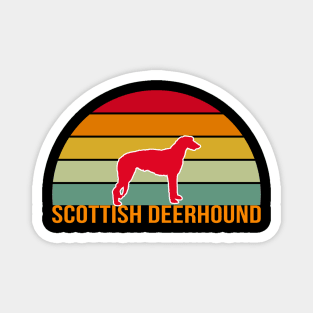 Scottish Deerhound Vintage Silhouette Magnet