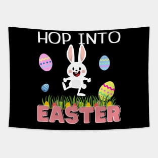 Cute Hop Into Easter Squad Rabbit Bunny Cousin Crew Kids Man Tapestry