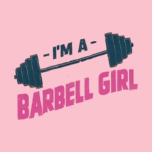 Barbell Girl Power - Fitness Enthusiast Statement Graphic T-Shirt