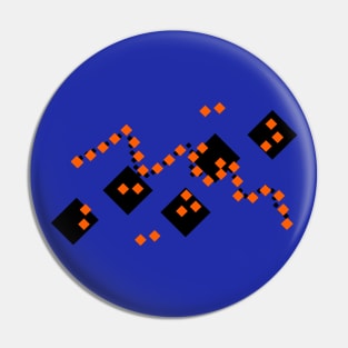 Black and Orange Pin