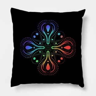 Trippy Mandala Pattern Pillow