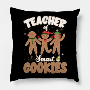 Teacher Of Smart Cookies Christmas Pillow