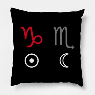 Capricorn Sun Scorpio Moon Horoscope Sign Pillow