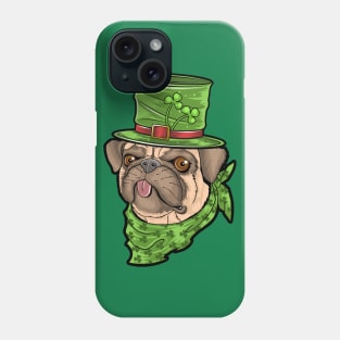 Pug Leprechaun Funny St. Patrick's day Gift for Pug Lovers Phone Case