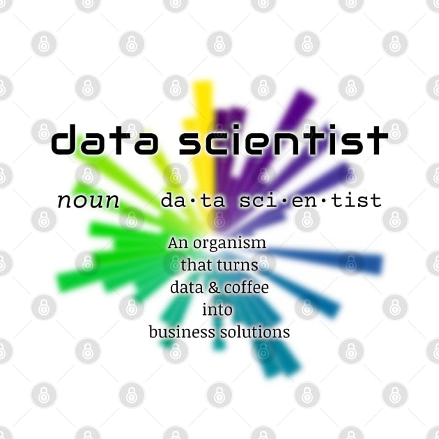 Data Scientist Dictionary Definition | Polar Chart White by aRtVerse