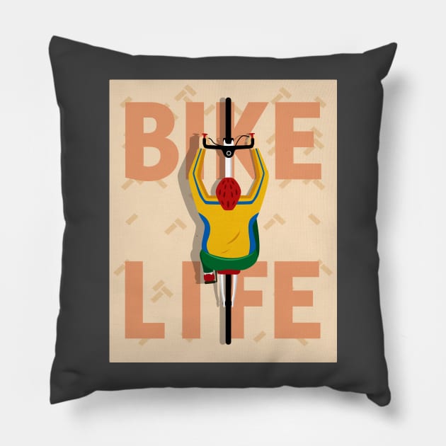 Bike Life 3.0 Pillow by Zakaria Azis