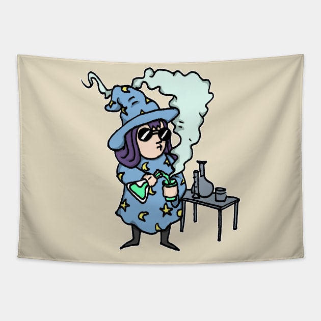 Lab Wizard Tapestry by loganlukacs