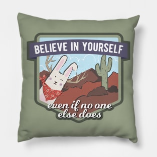 Believe in Yourself Jackalope - Desert Southwest Pillow