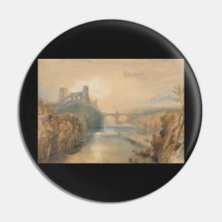 Majestic Castle Watercolor Painting Pin