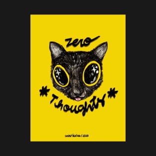 Zero Thoughts Meow Meow | Yellow Version T-Shirt