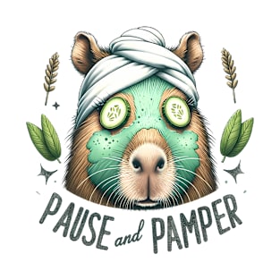 Pause and Pamper Capybara Spa Day T-Shirt