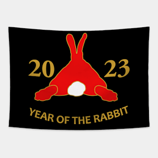 Year of the Rabbit, cute bunny butt Tapestry