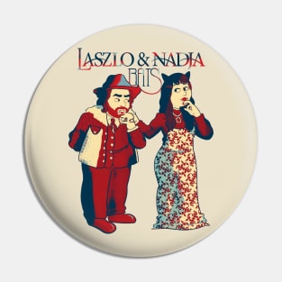 LASZLO AND NADJA BATS Pin