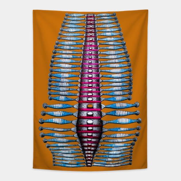 "Where's Your Spine" Tapestry by SeanKalleyArt