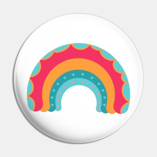 Funky rainbow Pin