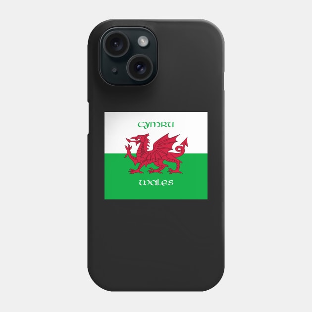 Cymru / Wales - The Welsh Dragon Flag Phone Case by SolarCross