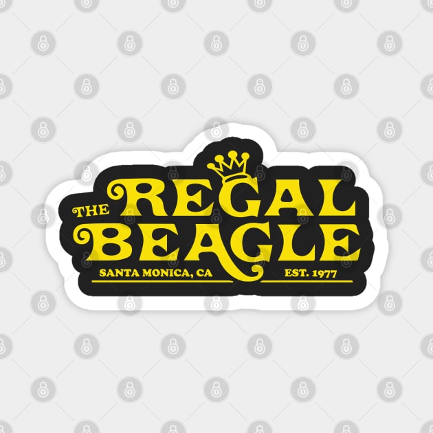 Regal Beagle Santa Monica Magnet by Balonku