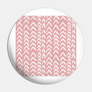 Tire Tracks Herringbone - Coral Pin