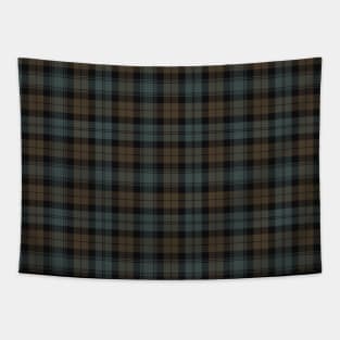 Blackwatch Tartan | Muted | Cute Grey and Brown Plaid Tapestry