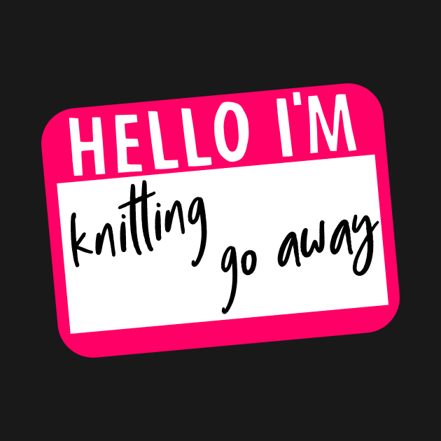 Hello I'm knitting Go Away by kapotka