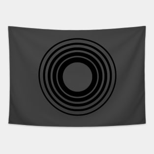 Black Universe of Energy Logo Tapestry