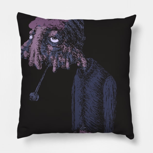 Chin Man 2 Pillow by timgiroux