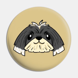 straigh short haired shih tzu Pin