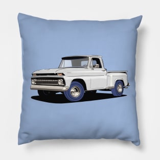 Chevy C10 Pickup Truck in White Pillow