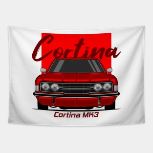 Front Red Cortina MK3 Classic Tapestry