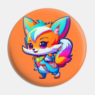 Cute Fox Adventure Pin