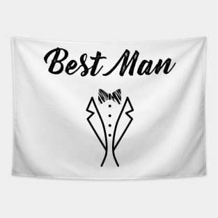 Best Man Bowtie Tuxedo Wedding Gift Tapestry