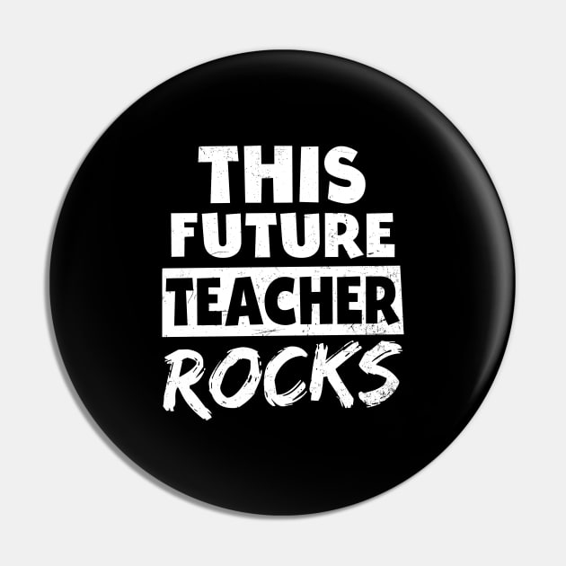 Future Teacher Shirt | This Teacher Rocks Gift Pin by Gawkclothing