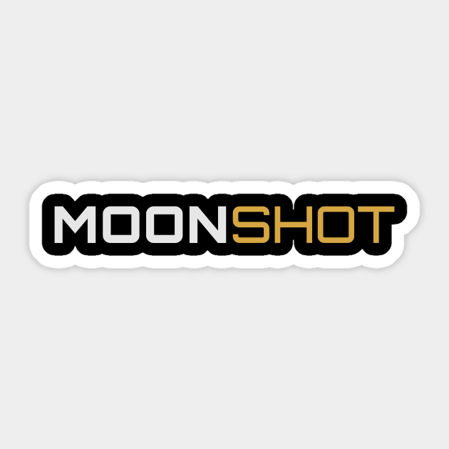 Moonshot Logo Dark - Moonshot Tag - Sticker | TeePublic