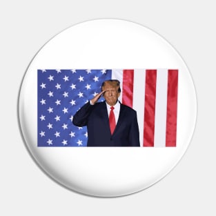 Trump - American Flag Pin