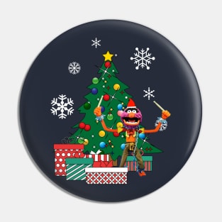 Animal Around The Christmas Tree Muppets Pin