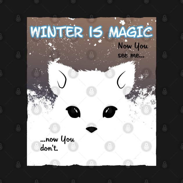 Snow Fox Winter Magic by NicGrayTees