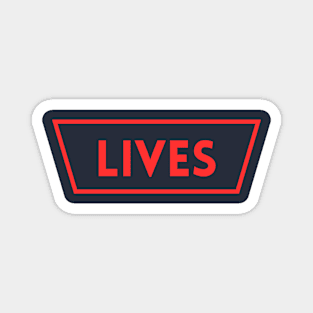 Lives Life Red   - Classic Vintage Summer Magnet