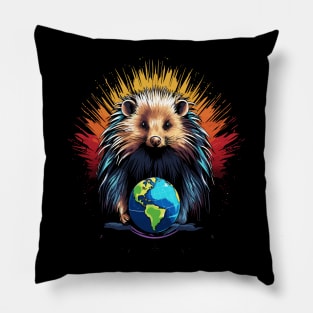 Porcupine Earth Day Pillow